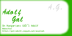 adolf gal business card